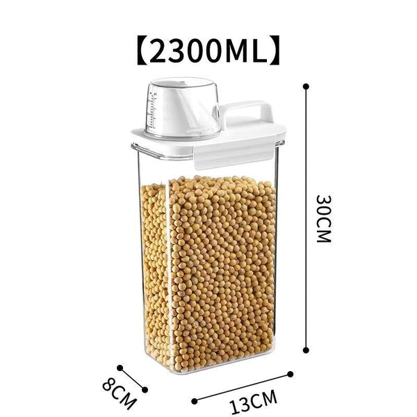 Kitchen Grain Storage Box Moisture-proof And Insect-proof Dry Food Food Preservation Box Container Measuring Cup Kitchen Items